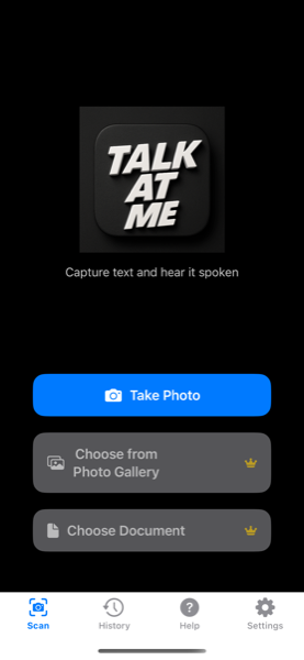 Talk At Me App Screenshot